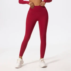 Core High Waist Leggings - Burgundy