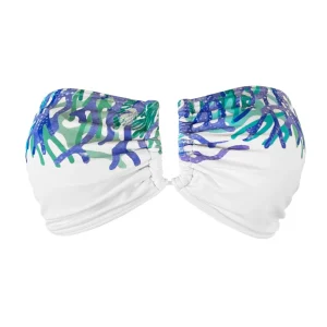Coral Blue Maxime Bandeau U Accessory with Removable cups