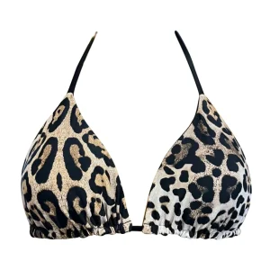 Cheetah Triangle Top with Black Straps and Removable cups(2026)