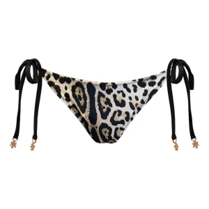 Cheetah Tie Side Bottom with Black Straps (2026)