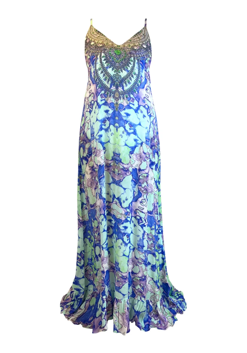 Spaghetti Dress Blue Miracle - Resort Collection