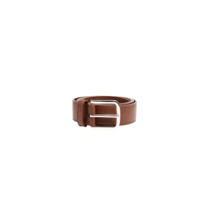 Bo Belt Chestnut Silver Buckle inches