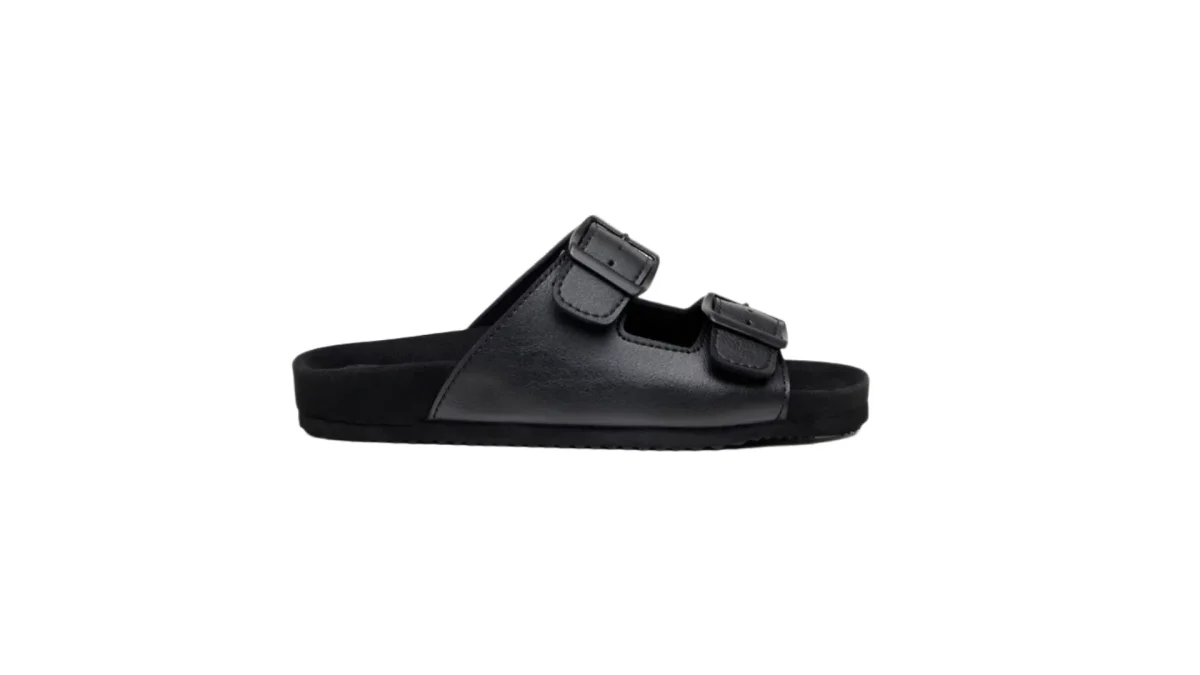 Green Laces Truda Two Strap Sandal - Black