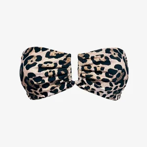 Cheetah Bandeau Top U accessory w Removable Cups