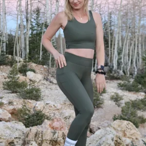 Windy Wednesday - Leggings - Olivgrön - XS