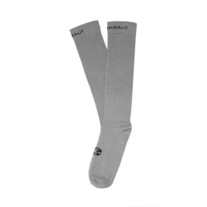 Knee high grey socks with black sun