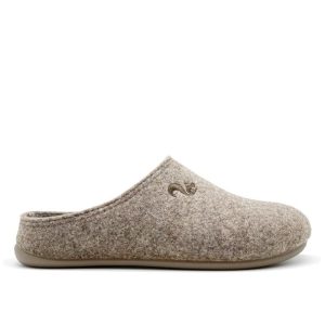 Slippers thies 1856 ® Recycled PET Slipper vegan beige marron