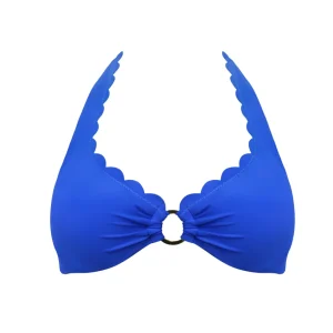 Venus Blue Underwire Halter Top-Carvico