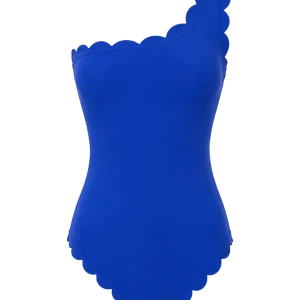 Venus Blue One Shoulder Onepiece-Carvico