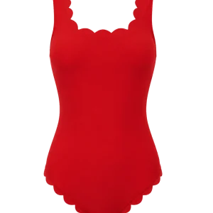 Venus Red Tank Onepiece-Carvico