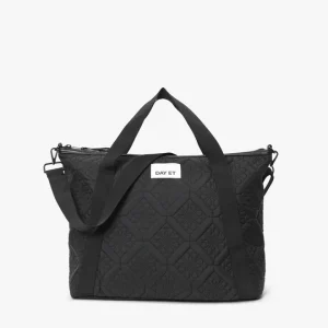 DAY ET Floral Quilt Crossbody L Shoppingväska - Svart