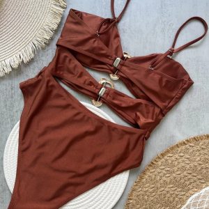 Beach Statement - Brun baddräkt